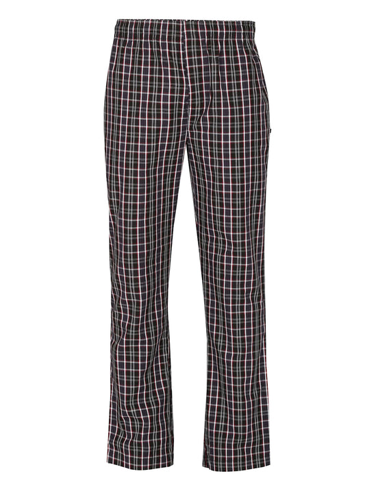 Men's Regular Fit Checkered Pyjama with Side Pockets Satin Weave Fabric (9009)